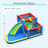Castillo Hinchable Tobogán de Agua para Niños con Soplador de 480W
