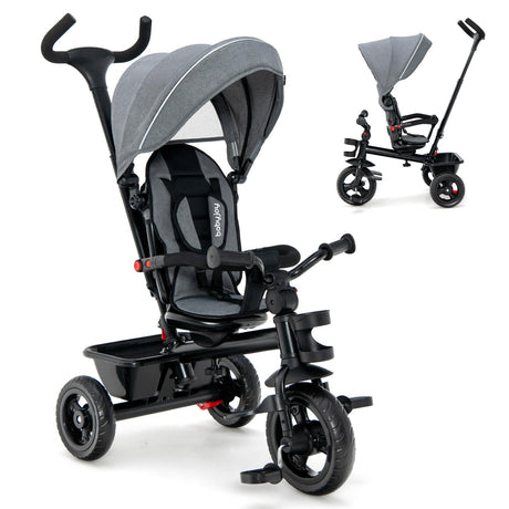 Triciclo para bebés 4 en 1 con asiento convertible
