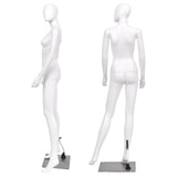 5.8 ft Full Body Female Mannequin Egghead Manikin with Metal Stand