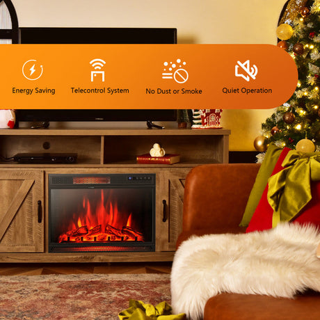Chimenea eléctrica de 28" con control remoto