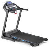 Cinta de correr eléctrica motorizada plegable de 2.25 HP con pantalla LCD retroiluminada azul