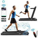 Cinta de correr plegable 2 en 1 de 4.75 HP con control remoto por aplicación
