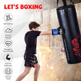 Set de boxeo con saco de boxeo lleno de 5 piezas de 40 libras con cuerda de saltar y guantes