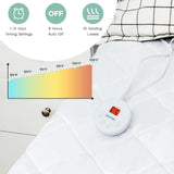 Colchón eléctrico con calefacción y apagado automático con controlador dual - Tamaño Queen