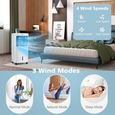 Enfriador de Aire 3 en 1 – Ventilador y Humidificador con Control Remoto