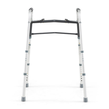 Andador Plegable Ligero de 2 Botones con Altura Ajustable en 7 Niveles