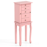 Gabinete de almacenamiento de joyas con espejo y 2 colores