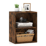 2-Cube Bookcase Floor Standing Open Bookshelf with 5-Position Adjustable Shelf