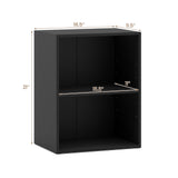 2-Cube Bookcase Floor Standing Open Bookshelf with 5-Position Adjustable Shelf