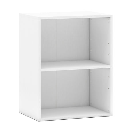 Juego de 2 estanterías de 2 cubos, librerías abiertas de pie con estante ajustable de 5 posiciones