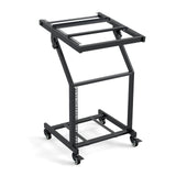 2 Layer Professional Audio Rack Mount with Adjustable Crossbars