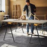 2 Pack Heavy Duty Sawhorse with Steel Folding Legs