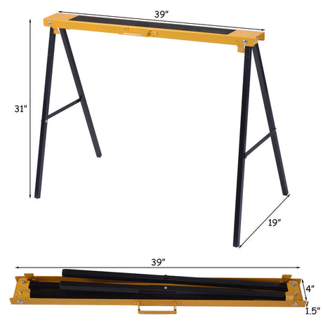 Caballete Metálico Plegable Reforzado (Paquete de 2)