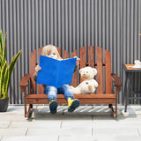 Mecedora Adirondack para 2 personas con asiento de listones