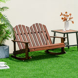 Mecedora Adirondack para 2 personas con asiento de listones