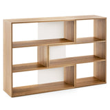 Estante de libros de 2 piezas, separables, para suelo, esquina, exhibición, almacenamiento