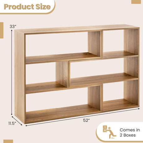 Estante de libros de 2 piezas, separables, para suelo, esquina, exhibición, almacenamiento