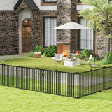 2 Piece 80 x 51 Inch Vinyl Picket Fence for Garden