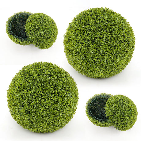 2 Esferas Decorativas Artificiales de 20 Pulgadas Resistentes al Sol para Patio Jardín Puerta Principal Balcón Patio Trasero-M