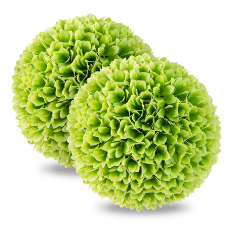 2 piezas de bolas topiarias de plantas artificiales, bolas decorativas de boj sintético