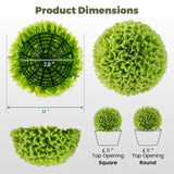 2 piezas de bolas topiarias de plantas artificiales, bolas decorativas de boj sintético