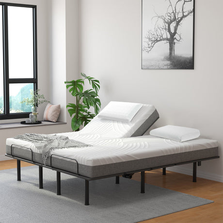2 Almohadas de Espuma Viscoelástica de Carbón de Bambú para Aliviar el Dolor al Dormir