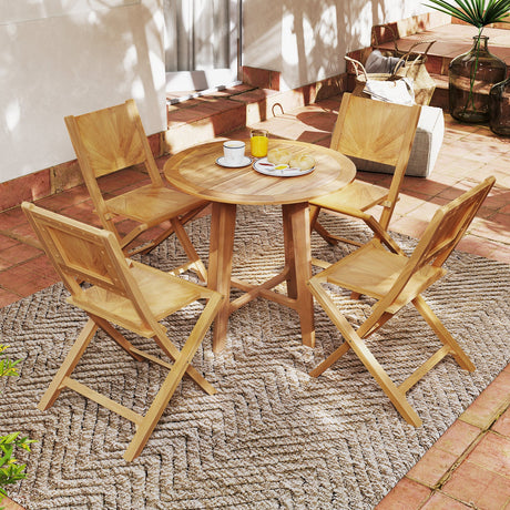 2 sillas plegables de patio con respaldo inclinado