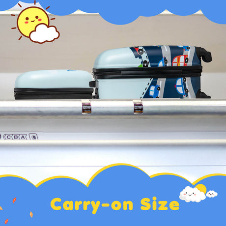 Juego de equipaje de mano de 2 piezas para niños con mochila de 12 pulgadas