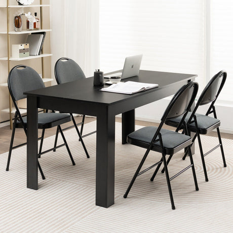 Sillas de comedor plegables acolchadas con respaldo de 2/4 piezas