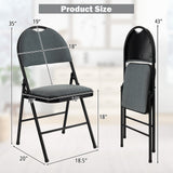 Sillas de comedor plegables acolchadas con respaldo de 2/4 piezas