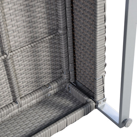 Juego de sofás de 2 piezas para patio con cojines y clips para sofá