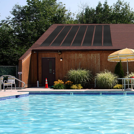 2 unidades de sistema de calefacción solar impermeable para piscinas de 3/5/6 metros