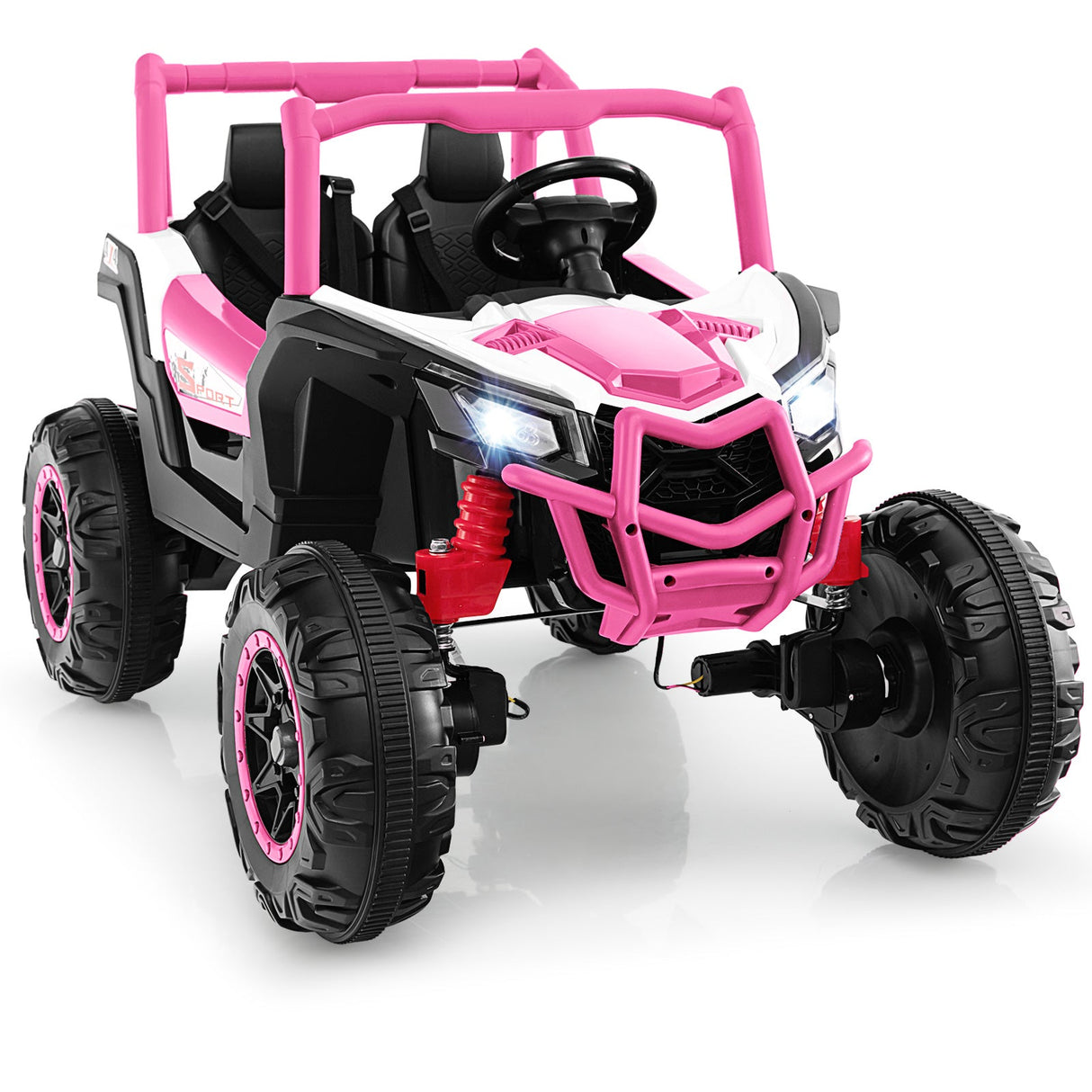 UTV infantil de 2 plazas con control remoto 2.4G para niños mayores de 3 años