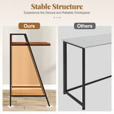 2 Tier Computer Desk PC Laptop Table Study Writing Home Office Workstation New