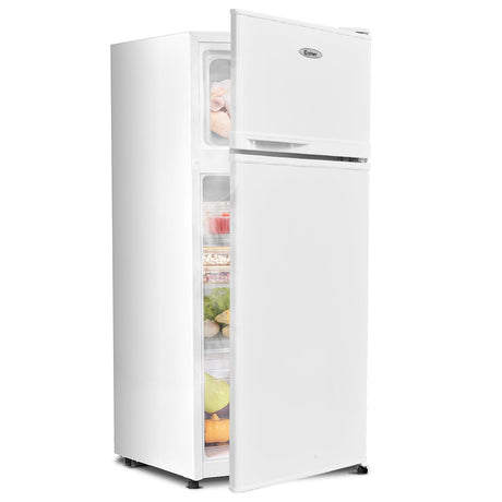 Refrigerador compacto de 2 puertas con lámina de acero laminado en frío