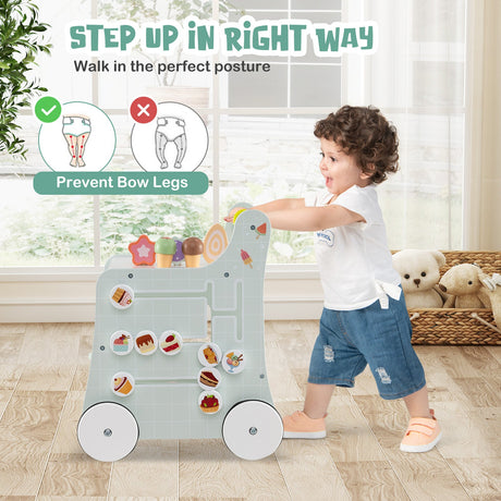 Andador 2 en 1 para bebés con almacenamiento y helados para mayores de 1 año