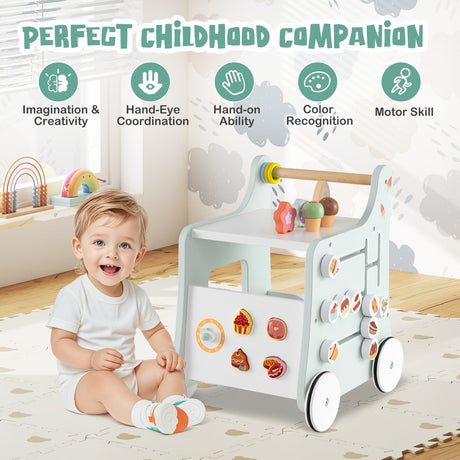 Andador 2 en 1 para bebés con almacenamiento y helados para mayores de 1 año