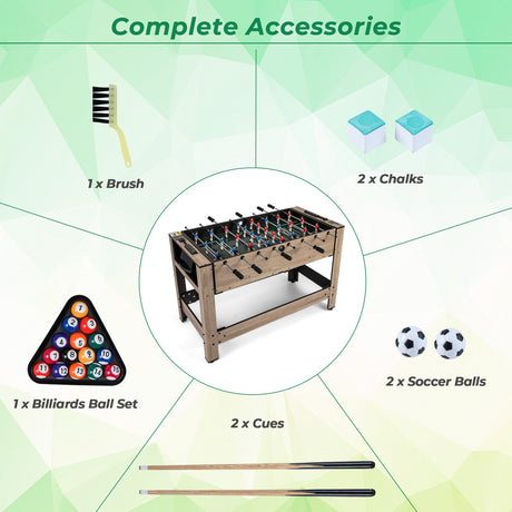 Mesa de juego giratoria 2 en 1 para adolescentes y adultos - Marrón