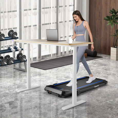 Cinta de correr plegable 2 en 1 con inclinación y control remoto
