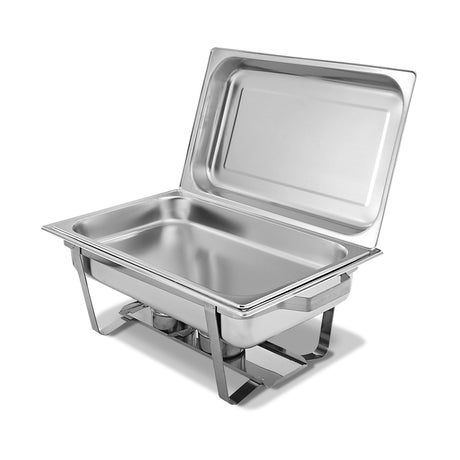 2 Paquetes Chafing 9 Cuartos Acero Inoxidable Rectangular Chafer Buffet