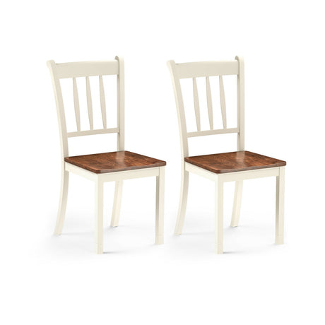 2 sillas de comedor de madera maciza Whitesburg con respaldo de huso