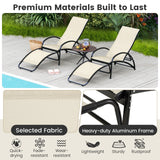 Sillón reclinable mecedora para exteriores 2 en 1 con respaldo ajustable de 4 posiciones para patio, porche y piscina