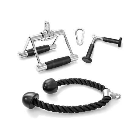 Juego de 3 accesorios para máquinas de cable para gimnasio en casa