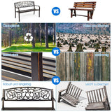 Outdoor Furniture Steel Frame Porch Garden Bench