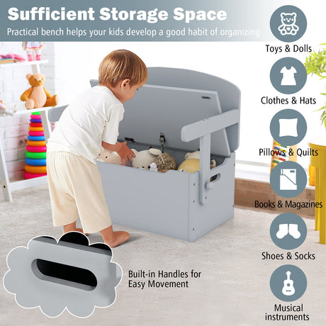 Banco de almacenamiento convertible 3 en 1 para niños, mesa de actividades de madera y juego de sillas