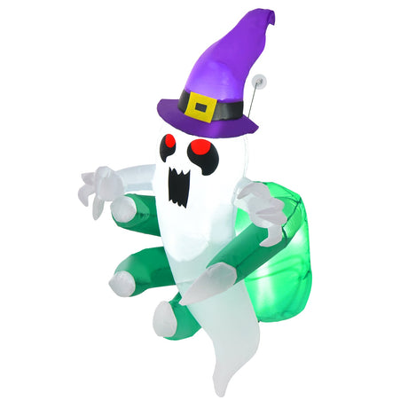Fantasma Inflable de Halloween de 3.6 FT Saliendo de la Ventana