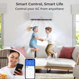 Aire acondicionado mini split de 30000 BTU, 4 zonas, 23 SEER2, con WiFi y bomba de calor
