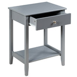Wooden Nightstand End Table Storage Display