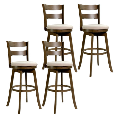 Taburetes de bar giratorios de 30.5 pulgadas con respaldo y asiento tapizado