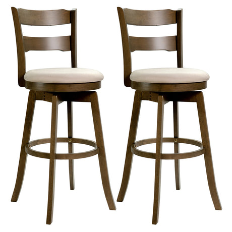Taburetes de bar giratorios de 30.5 pulgadas con respaldo y asiento tapizado